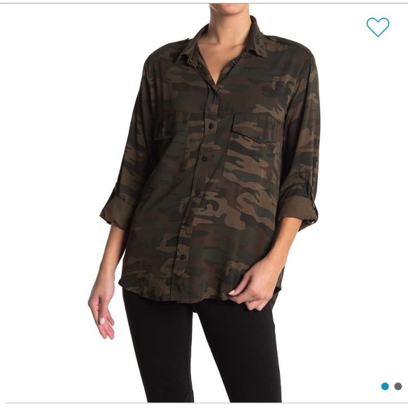 NWT Sanctuary Boyfriend Camo Button Up - Picture 5 of 7